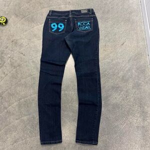 Rocawear Navy Jeans with Teal Details